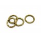 20x dicker bronze Biegering 8x1,5mm rund bronzefarben - bronze Schmucktzubehör