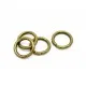 20x dicker bronze Biegering 8x1,5mm rund bronzefarben - bronze Schmucktzubehör - Leisure-Beads DIY