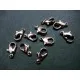 10x einfache KC Gold Karabinerhaken 12mm KC Goldfarben glatt Schmuckverschluss - KC Gold Schmuckzubehör - Leisure-Beads DIY