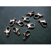 10x einfache KC-Goldfarben Karabinerhaken 12mm KC-Goldfarbenfarben glatt Schmuckverschluss - KC-Goldfarben Schmuckzubehör