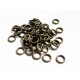 50x bronze Ring 6mm x 0,8mm Stärke geschlossener runder bronzefarbener Ring - bronze Schmuckzubehör