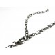 1x Gunmetal Halskette ca. 71cm 6x3x1mm Eisen Gliederkette in metallschwarze mit Karabinerhaken - gunmetal Schmuckzubehör