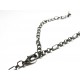 1x Gunmetal Halskette 71cm 6x3x1mm mit Karabinerhaken - gunmetal Schmuckzubehör