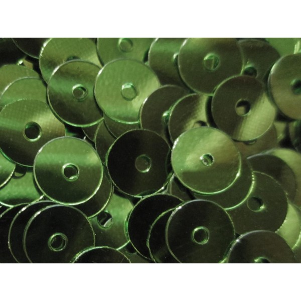 23g grüne Pailletten 5mm runde flache Pailletten - Bastelbedarf