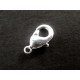 Hell silberner Karabinerhaken platinfarben glatt 10 mm