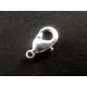 Hell silberner Karabinerhaken platinfarben glatt 10 mm - Leisure-Beads DIY