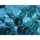 23g blaue Pailletten 5mm runde flache Pailletten - Bastelbedarf - Leisure-Beads DIY