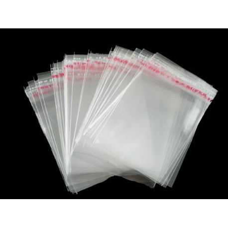 Leisure-Beads - 200 Folienbeutel 60x40mm selbstklebend transparent Schmuck Verpackung - Schmuckzubehör