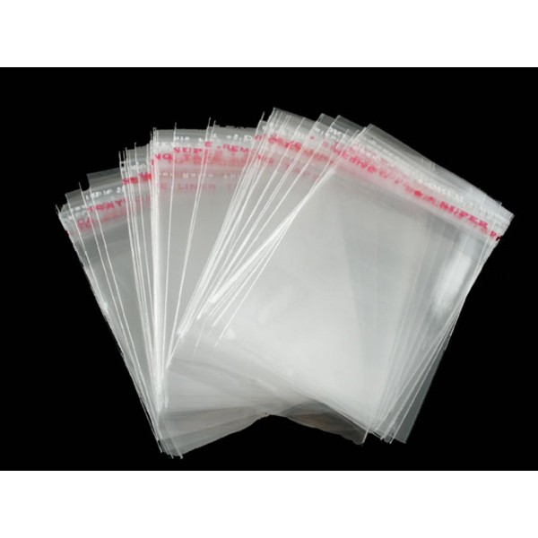  200 Folienbeutel 60x40mm selbstklebend transparent Schmuck Verpackung - Schmuckzubehör