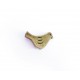 1x Bronze Vogel Metallperle 15x12mm bronzefarbene Vogel Perle Spacer - bronze Schmuckzubehör Metallperlen