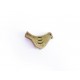 1x bronzefarben Vogel Metallperle 15x12mm bronzefarbene Vogel Perle Spacer - Schmuckzubehör Metallperlen
