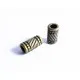 2x Tube Metallperlen bronze 11x6mm bronze Grosslochperle Spacer - bronze Schmuckzubehör Metallperle - Leisure-Beads DIY