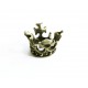 1x bronze Krone Anhänger ca. 18x10mm bronzefarbener Schmuckanhänger - bronze Schmuckzubehör