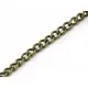 10m bronze Kette 3x2,2mm bronzefarbene Gliederkette - bronze Schmuckzubehör - Leisure-Beads DIY