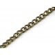 10m bronzefarbene Kette 3x2,2x0,6mm Gliederkette - Schmuckzubehör