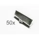 50x silber Bandklemme 20mm silberfarben - Schmuckzubehör - Leisure-Beads DIY