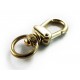 Messing Karabinerhaken gross goldfarben 44x18mm - Schmuckzubehör