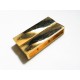 1x Magnetverschluss II. WAHL Innen 34x4mm 37x19x7mm goldfarben - Schmuckzubehör