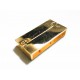 1x Magnetverschluss II. WAHL Innen 34x4mm 37x19x7mm goldfarben - Schmuckzubehör