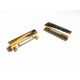 1x Magnetverschluss II. WAHL Innen 34x4mm 37x19x7mm goldfarben - Schmuckzubehör
