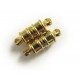 Zylinderförmiger Magnetverschluss goldfarben 17x5mm