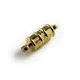 Goldfarbener zylinderförmiger Magnetverschluss 17x5mm - Leisure-Beads DIY