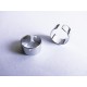 2x silberfarben Ohrmuschel Klemme 9,5x10x6mm - Schmuckzubehör zum Ohr Cuffs selbermachen