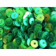 23g transparente grüne holo Pailletten 5mm runde flache Pailletten - Bastelbedarf