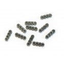 4x Kettenverbinder 14mm Kettenverteiler schmal silberfarben - Schmuckzubehör