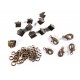 Kupferfarbenes Bandklemmen-Set Breite 6mm für Halsbänder Schmuckzubehör