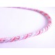 1m elastische rosa Kordel 6mm rosa Schmuckband mit seidigem Glanz - Schmuckzubehör Kordel für Halsband