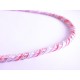 1m elastische rosa Kordel 6mm rosa Schmuckband mit seidigem Glanz - Schmuckzubehör Kordel für Halsband