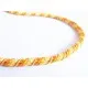 1m elastische gelbe Kordel 6mm gelbes Schmuckband mit seidigem Glanz - Schmuckzubehör Kordel für Halsband - Leisure-Beads DIY