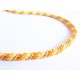 1m elastische gelbe Kordel 6mm gelbes Schmuckband mit seidigem Glanz - Schmuckzubehör Kordel für Halsband