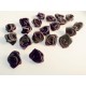 10x schwarze Satinrose 15x7mm zum Bekleben Scrapbooking - Bastelbedarf Schmuckzubehör