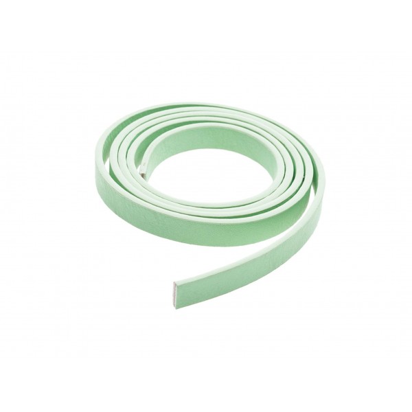1m synth. mintfarbenes Lederband 11mm Kunstlederband - Schmuckzubehör - Leisure-Beads DIY