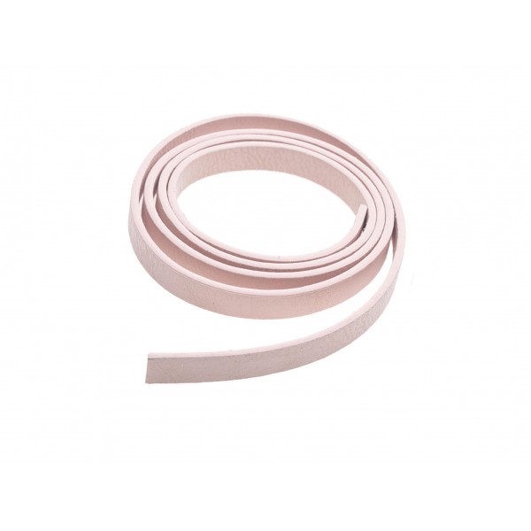 1m synthetisches altrosa Lederband 11x3mm Kunstlederband - Schmuckzubehör