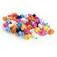20x bunte Rosen Perlen 13x10mm aus Polymer Clay im bunten Fimoton Perlenmix - Polymer Clay Schmuckzubehör - Leisure-Beads DIY