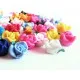 20x bunte Rosen Perlen 13x10mm aus Polymer Clay im bunten Fimoton Perlenmix - Polymer Clay Schmuckzubehör - Leisure-Beads DIY