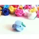 20x bunte Rosen Perlen 13x10mm aus Polymer Clay im bunten Fimoton Perlenmix - Polymer Clay Schmuckzubehör - Leisure-Beads DIY