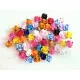 20x bunte Rosen Perlen 13x10mm aus Polymer Clay im bunten Fimoton Perlenmix - Polymer Clay Schmuckzubehör - Leisure-Beads DIY