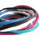 Mix Kunstlederband 5x 1m Stärke 3,5mm synthetisches Lederband - Schmuckzubehör