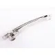1x silber Haarspange ca.100x70mm silberfarbener Rohling für Haarspangen - Haarspangen selber machen - Leisure-Beads DIY