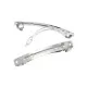 1x silber Haarspange ca. 83x15mm silberfarbener Rohling für Haarspangen - Haarspangen selber machen - Leisure-Beads DIY