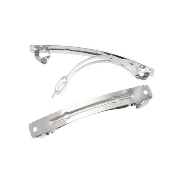 5x silberfarben Haarspange 83x10mm Rohling für Haarspangen - Haarspangen selber machen