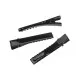 Schwarze Haarklammer ca. 46x7mm schwarzer Rohling für Haarklammern - Haarklemmen selber machen - Leisure-Beads DIY