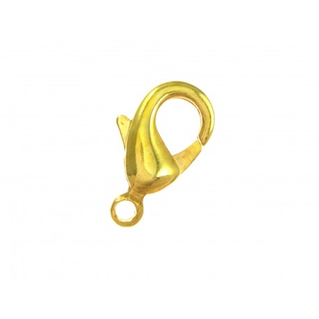 Leisure-Beads - 10x goldfarben Karabinerhaken 12mm Schmuckverschluss - Schmuckzubehör