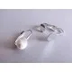 1 Paar hellsilberfarbene Ohrclips zum Bekleben ca. 19x18mm Ohrklemme - Schmuckzubehör zum Ohrclips selbermachen - Leisure-Beads DIY