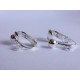 Hellsilberfarbene Ohrclips 13x16mm - Schmuckzubehör zum Ohrclips selbermachen