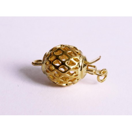 Leisure-Beads - 1x goldfarben Kastensteckverschluss 8x14mm - Schmuckzubehör Schmuckverschluss
